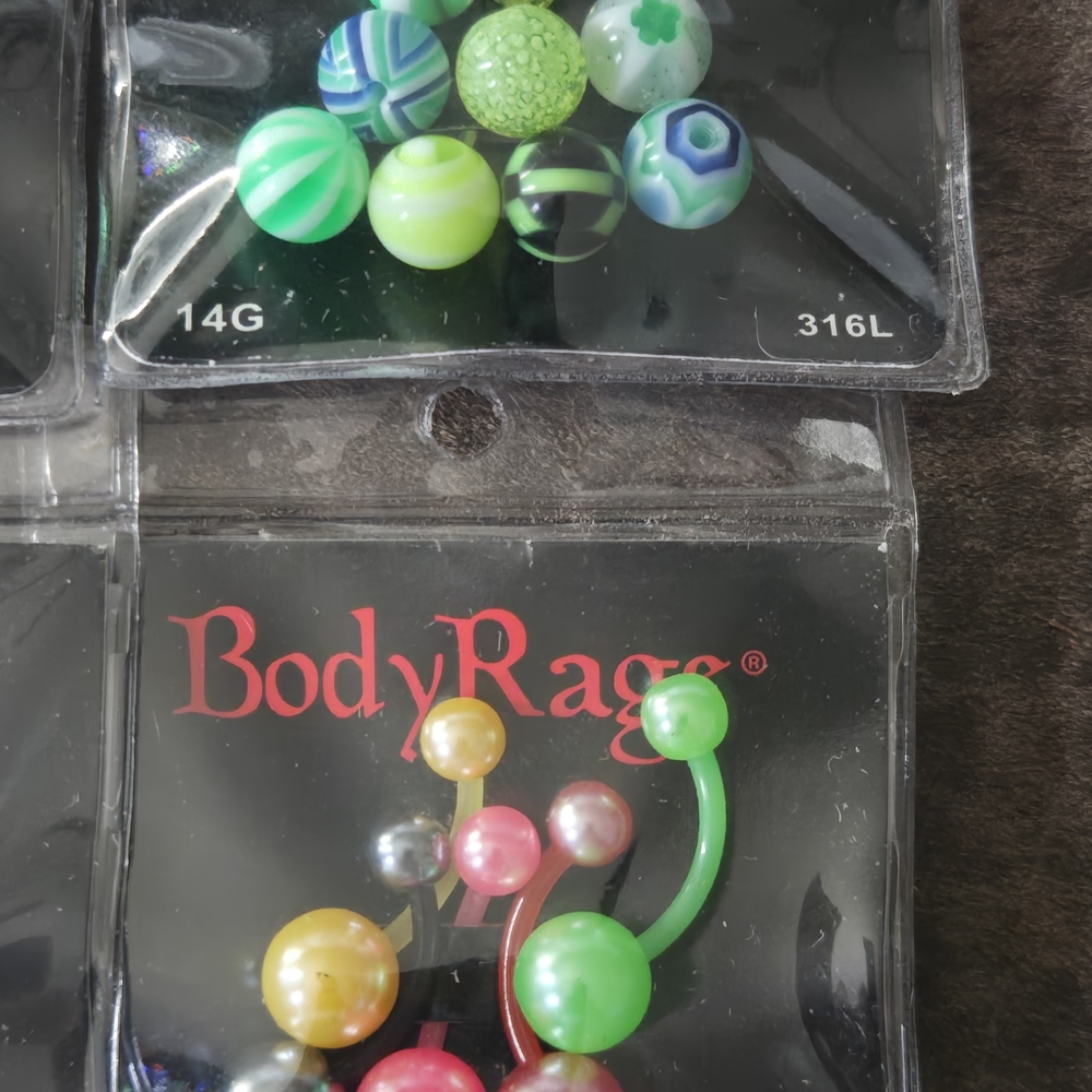 Body Rage Belly Rings Bundle Of 8 - Picture 4 of 5